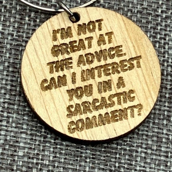 Wine Charm I'm Not Great At The Advice Can I Interest You In A Sarcastic Comment - Picture 2 of 5